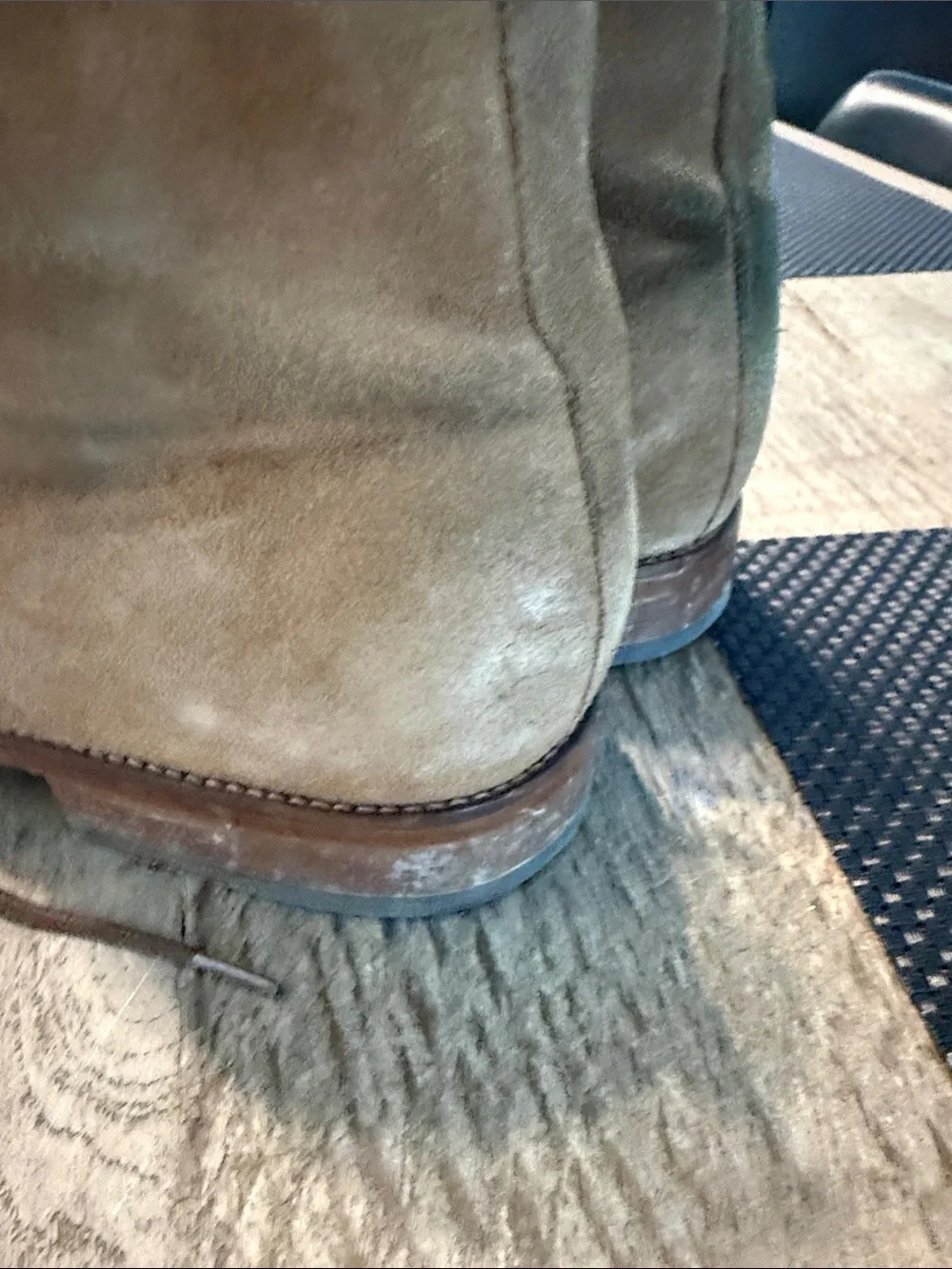 Octobre Éditions Men’s Suede Chukka Boots Size 45 US 12 Camel Brown
